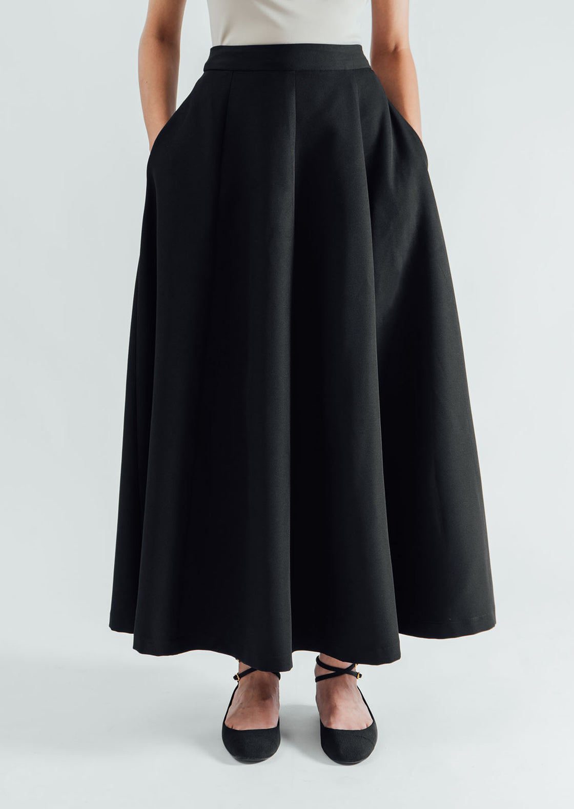 Classic A-Line Skirt - Black