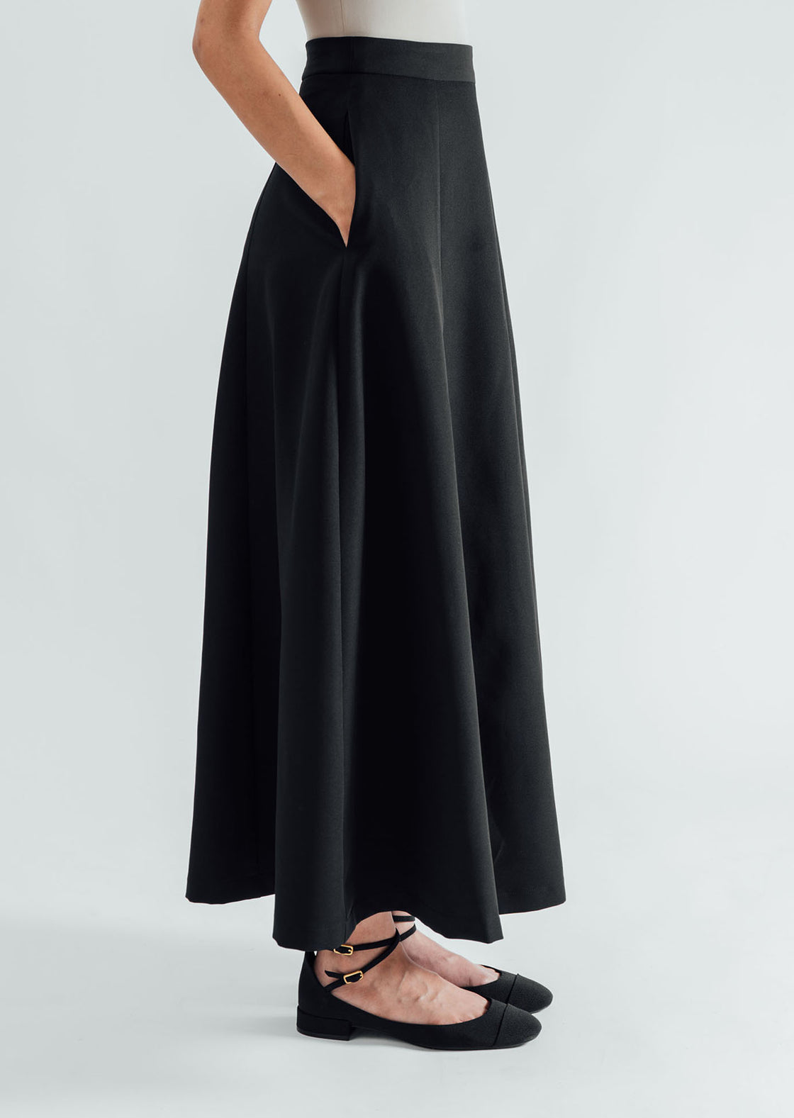 Classic A-Line Skirt - Black