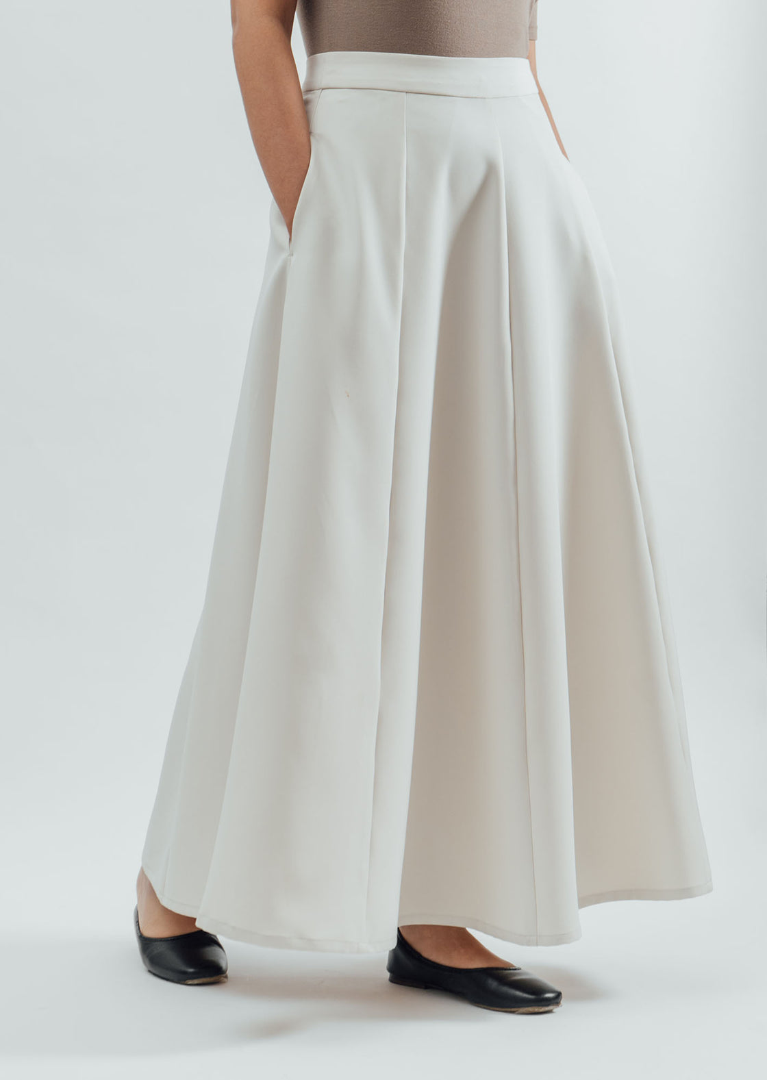 Classic A-Line Skirt - Off-White