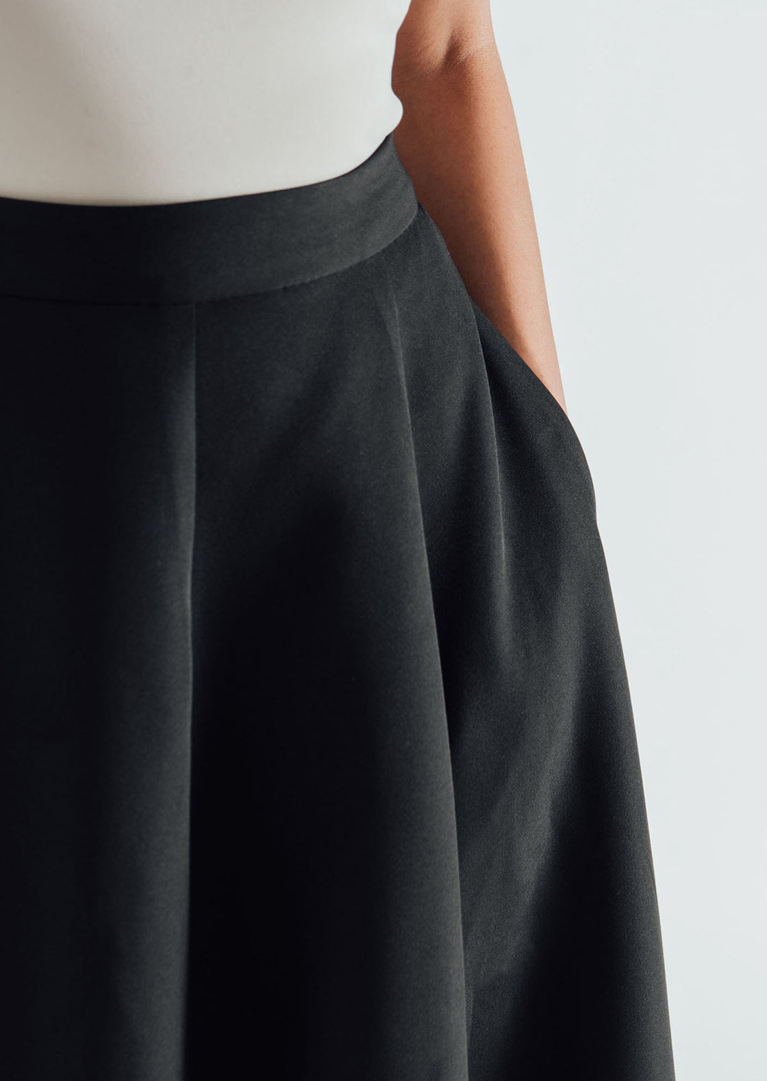 Classic A-Line Skirt - Black