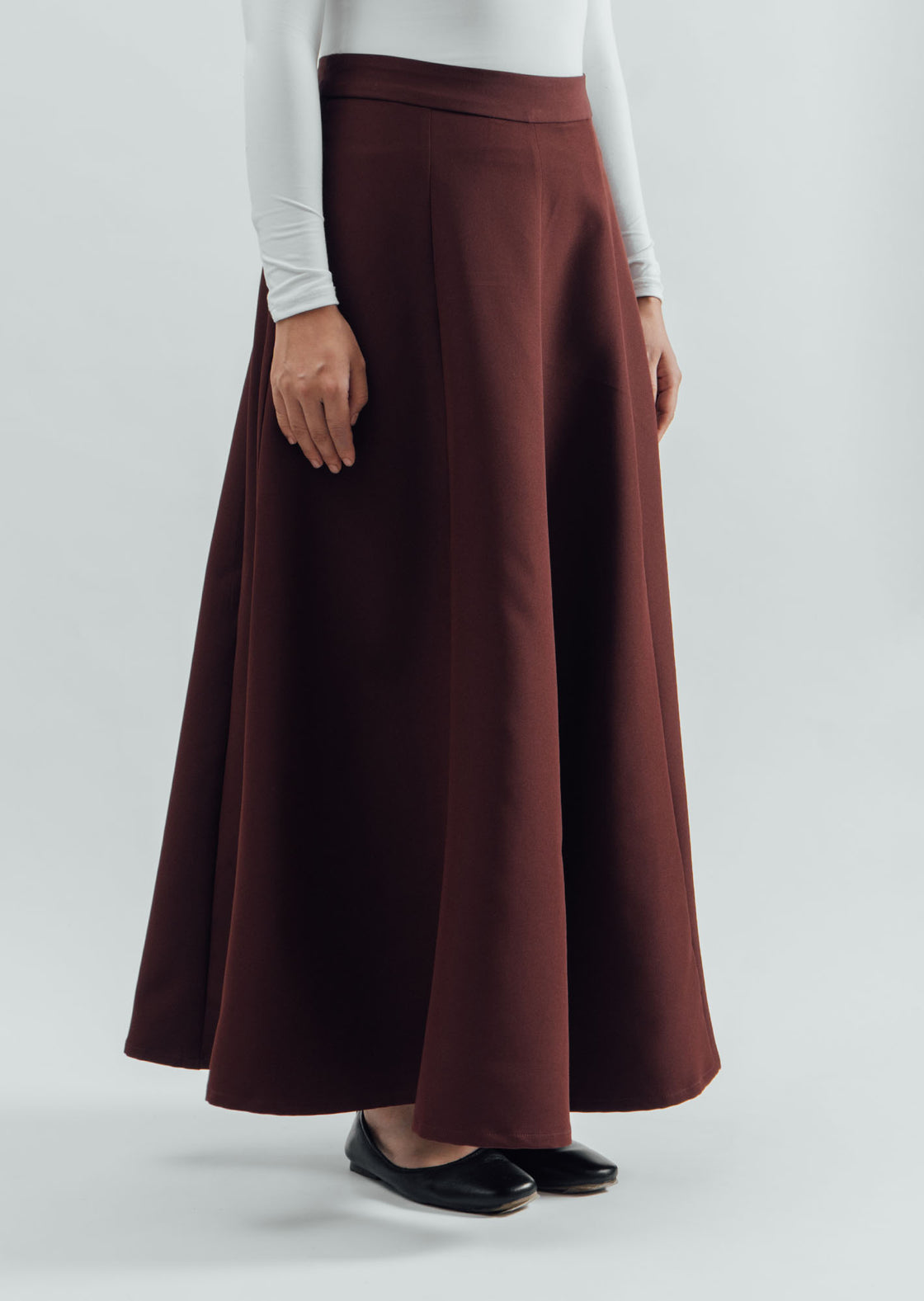 Classic A-Line Skirt - Brown